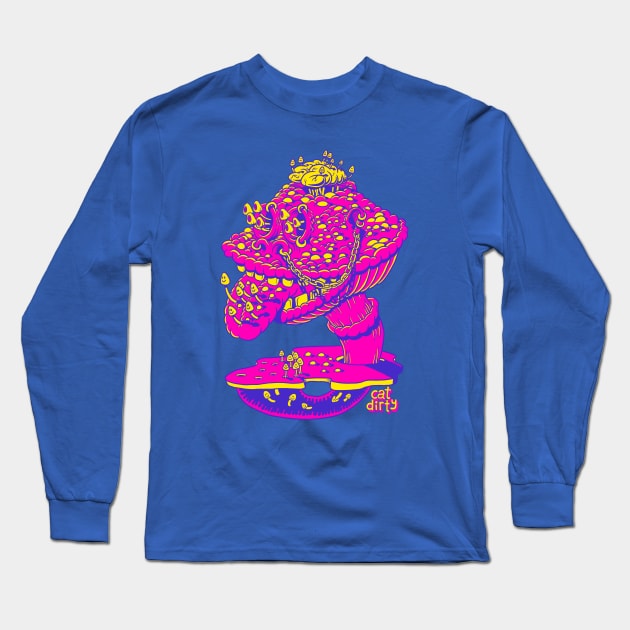 Feed Your Head Long Sleeve T-Shirt by CatDirty